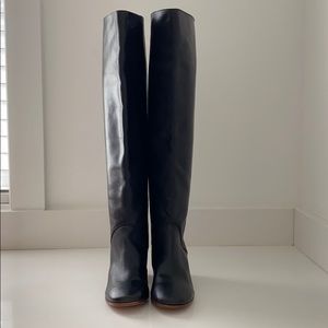 Anthropologie Black Over The Knee Boots - NWOT